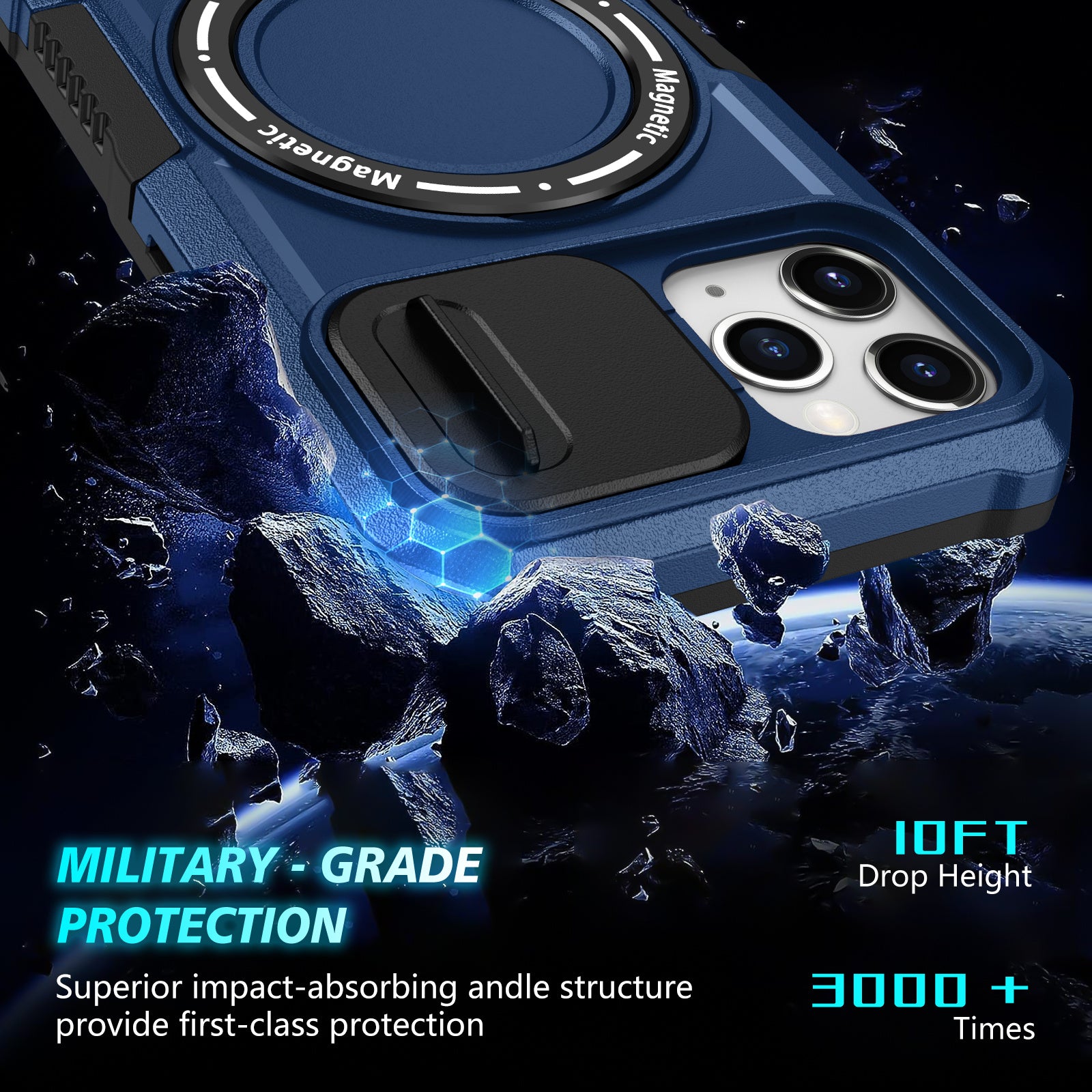 For iPhone 11 Pro Case Compatible with MagSafe PC+TPU Camera Protection Phone Cover