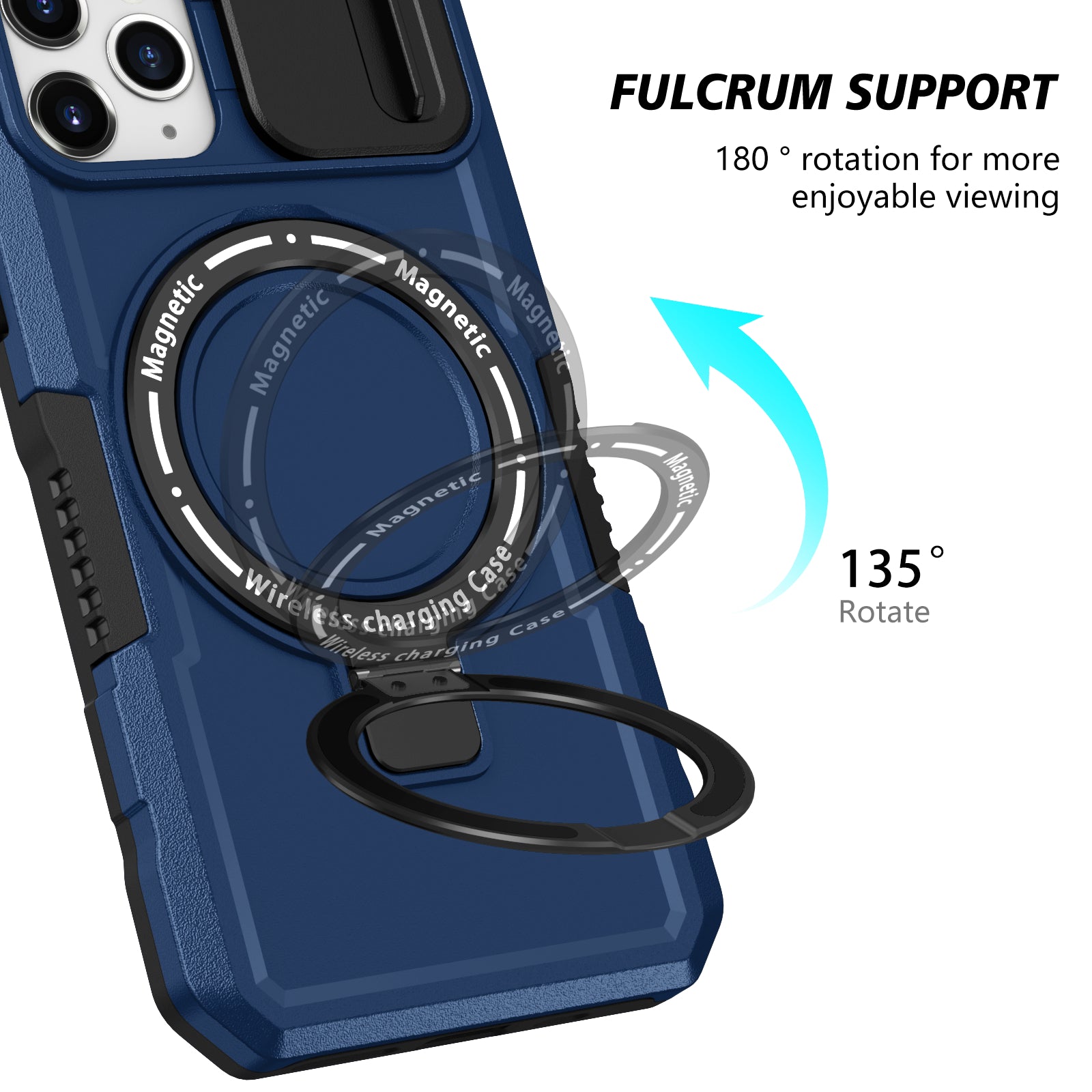 For iPhone 11 Pro Case Compatible with MagSafe PC+TPU Camera Protection Phone Cover