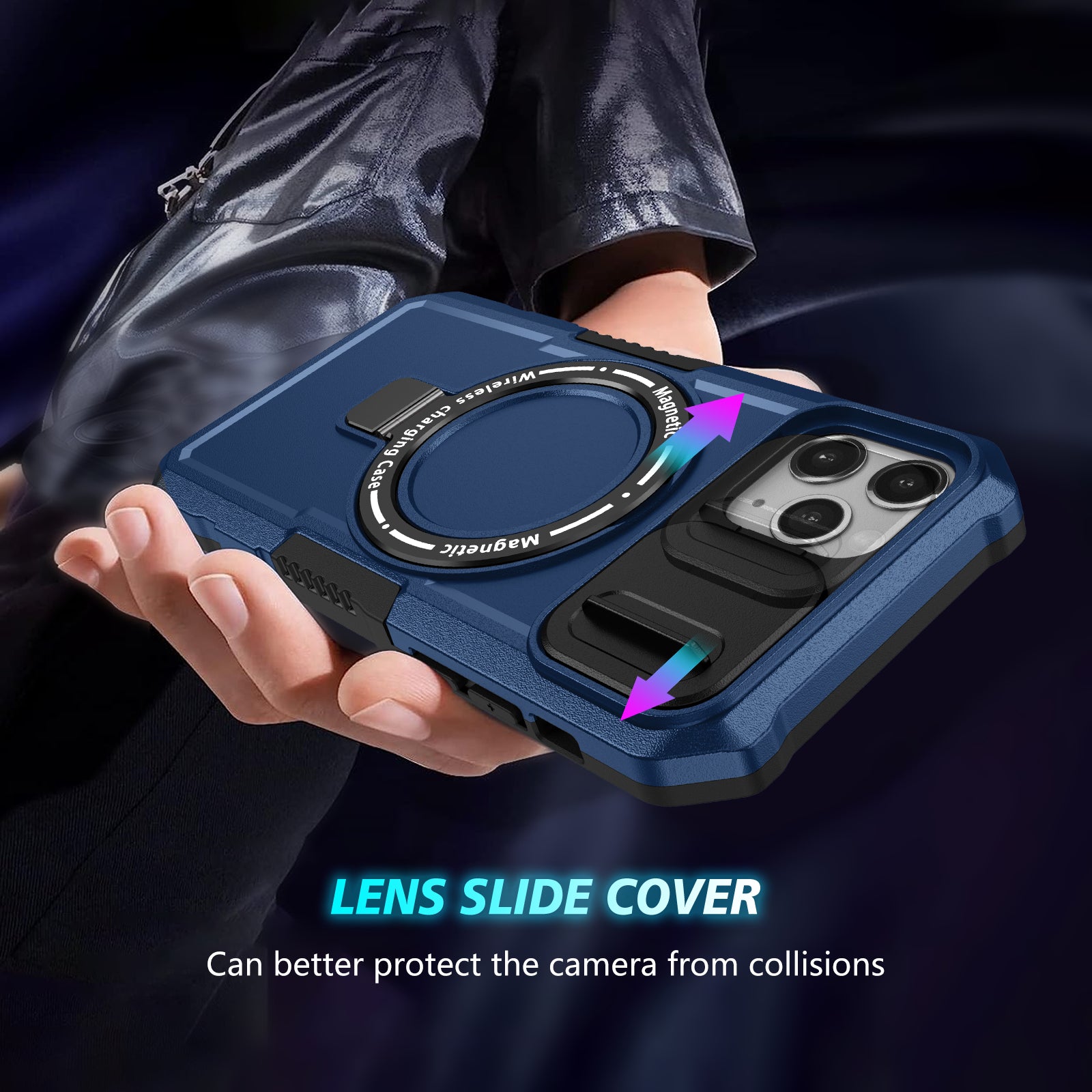 For iPhone 11 Pro Case Compatible with MagSafe PC+TPU Camera Protection Phone Cover