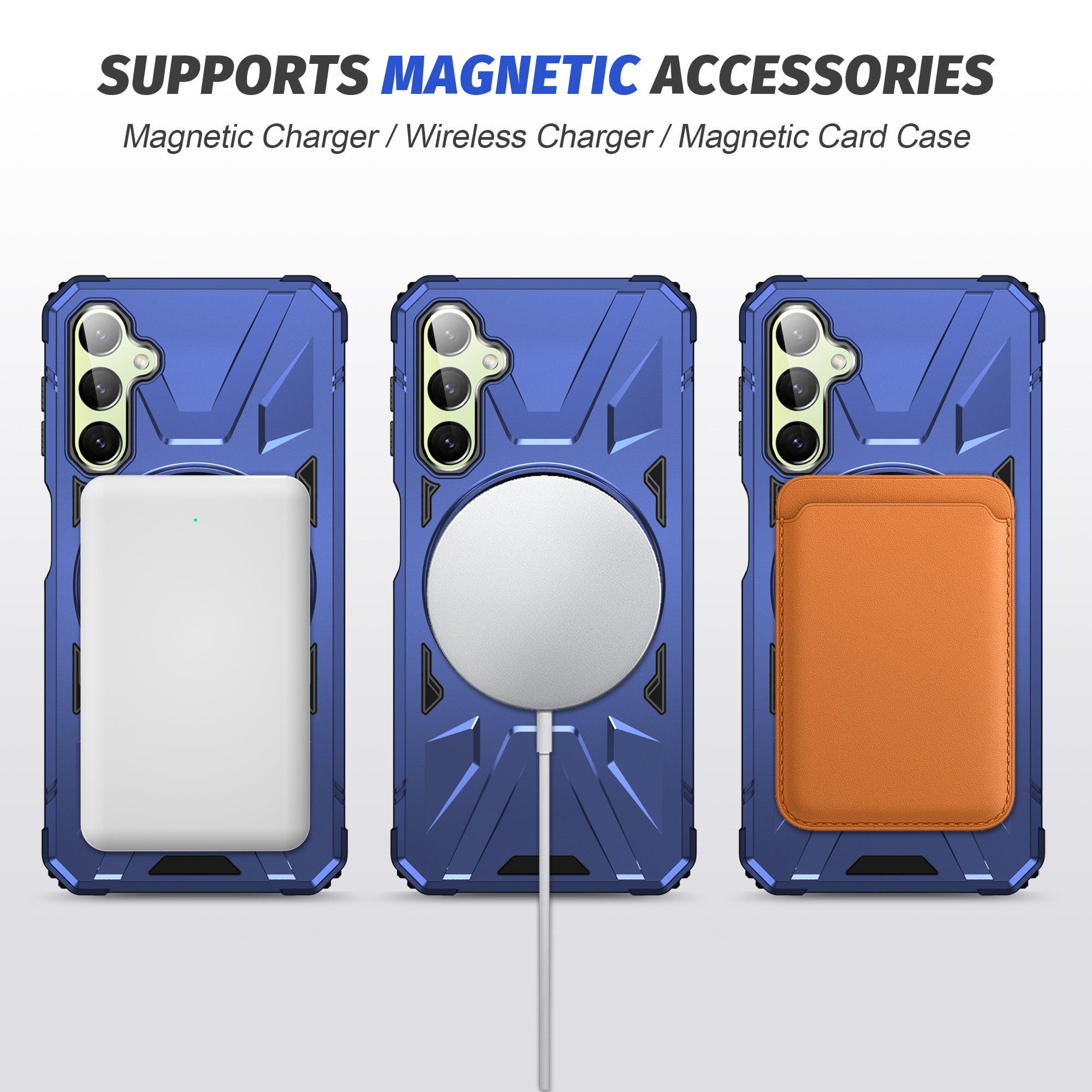 For Samsung Galaxy A05s 4G Case Compatible with MagSafe TPU+PC Kickstand Phone Cover