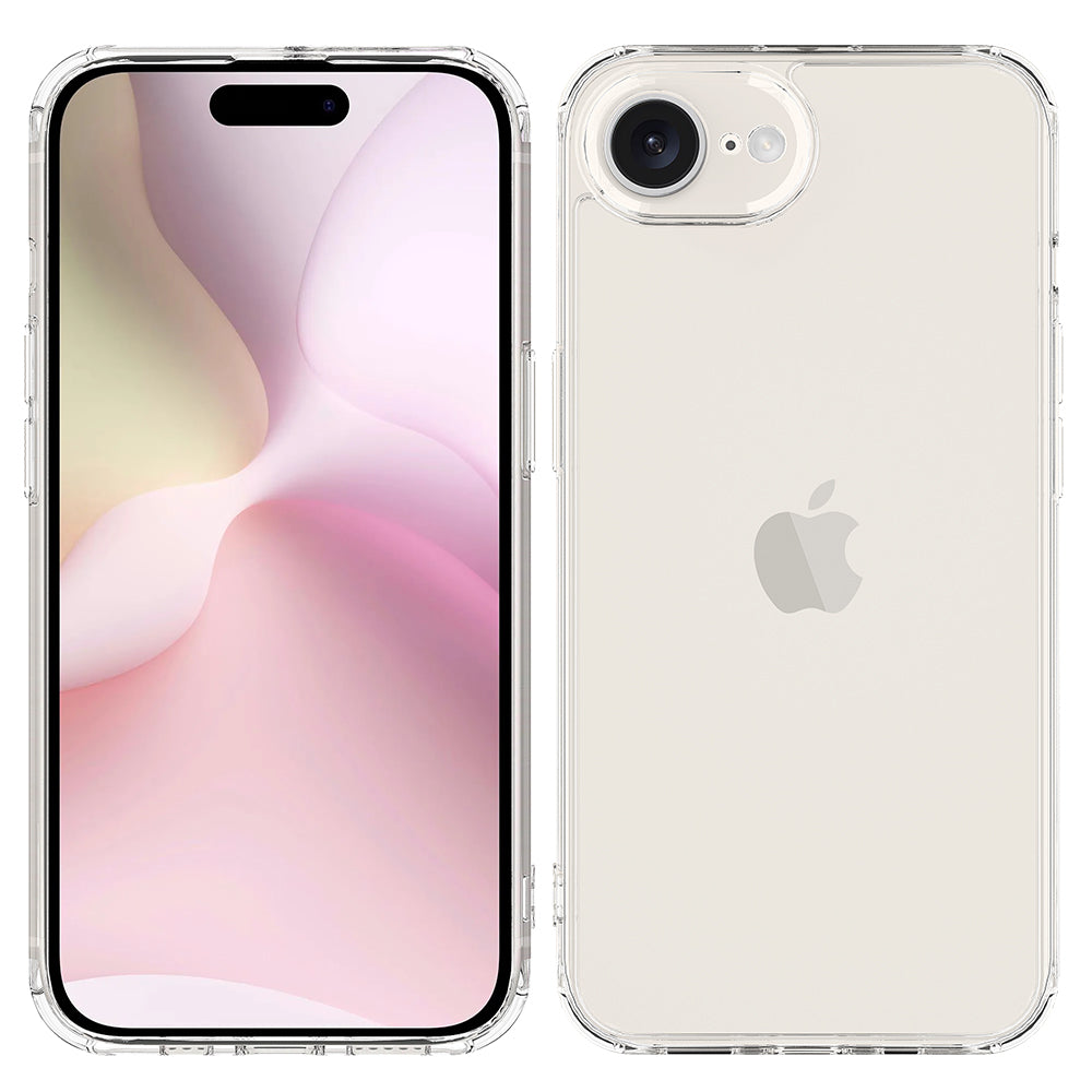 For iPhone SE (2024) Case TPU+Acrylic Crystal Transparent Protective Phone Cover
