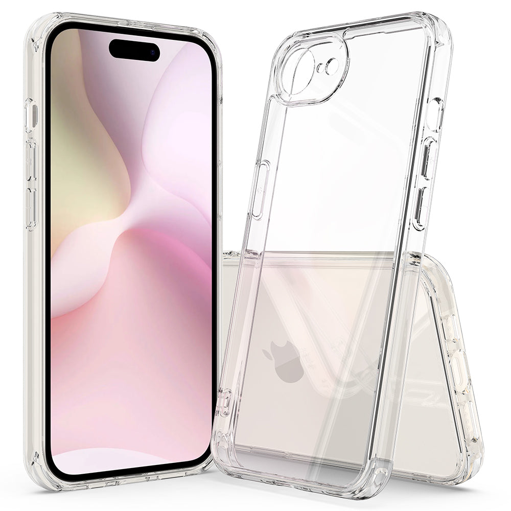 For iPhone SE (2024) Case TPU+Acrylic Crystal Transparent Protective Phone Cover