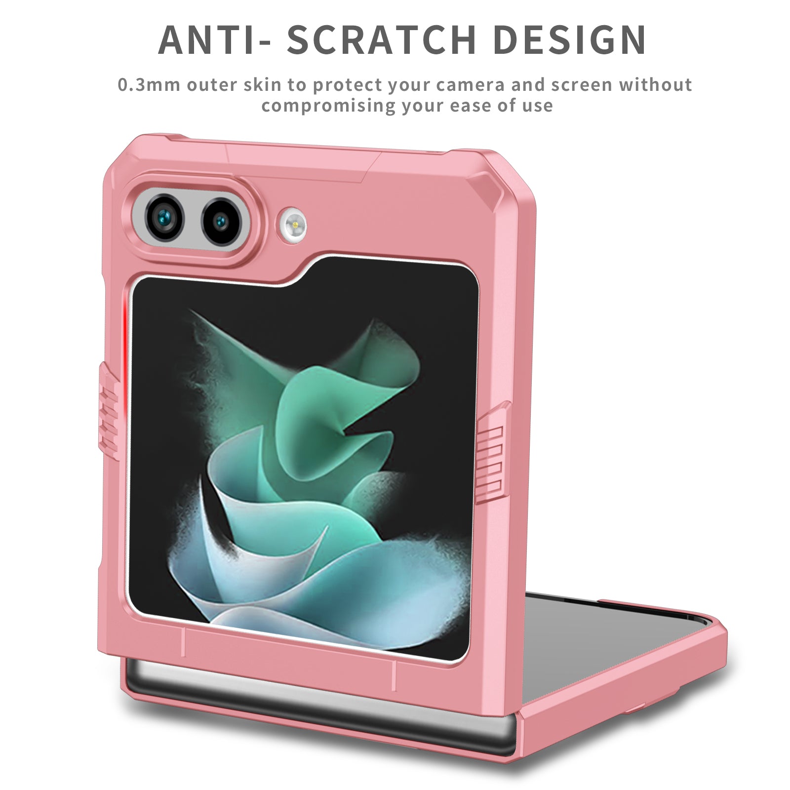 For Samsung Galaxy Z Flip5 5G Case Shockproof Hard PC Phone Cover with Metal Kickstand