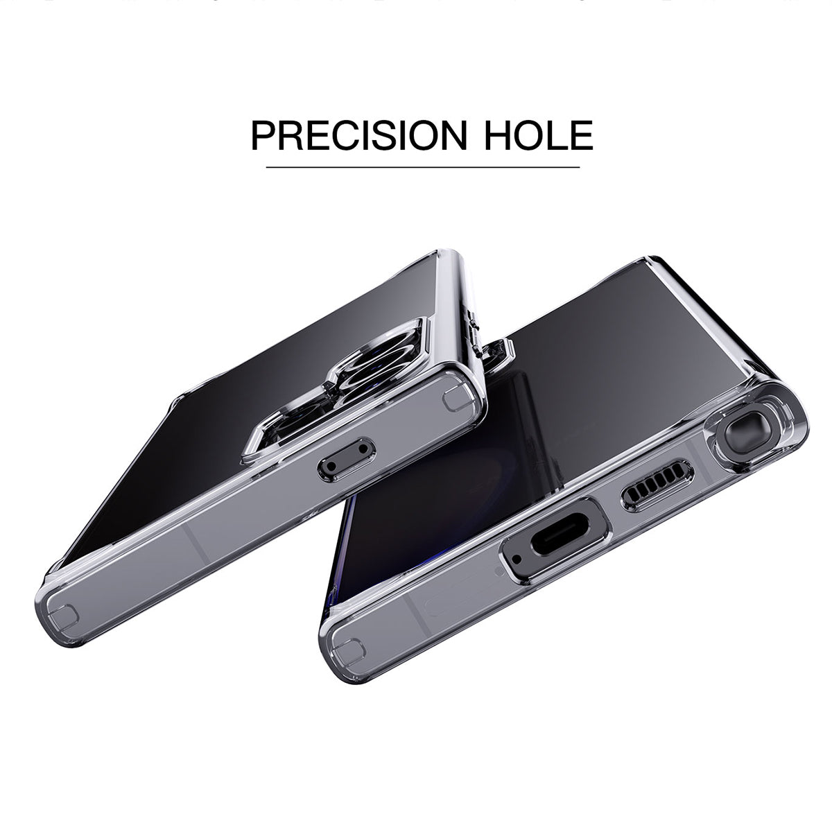 TGVI'S For Samsung Galaxy S24 Case Airbags TPU+PC HD Clear Phone Cover