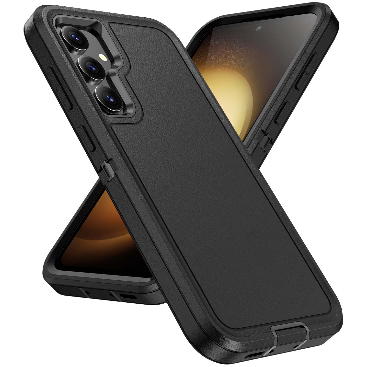 For Samsung Galaxy S23 FE Case PC+TPU+PC Drop-proof Protective Phone Cover