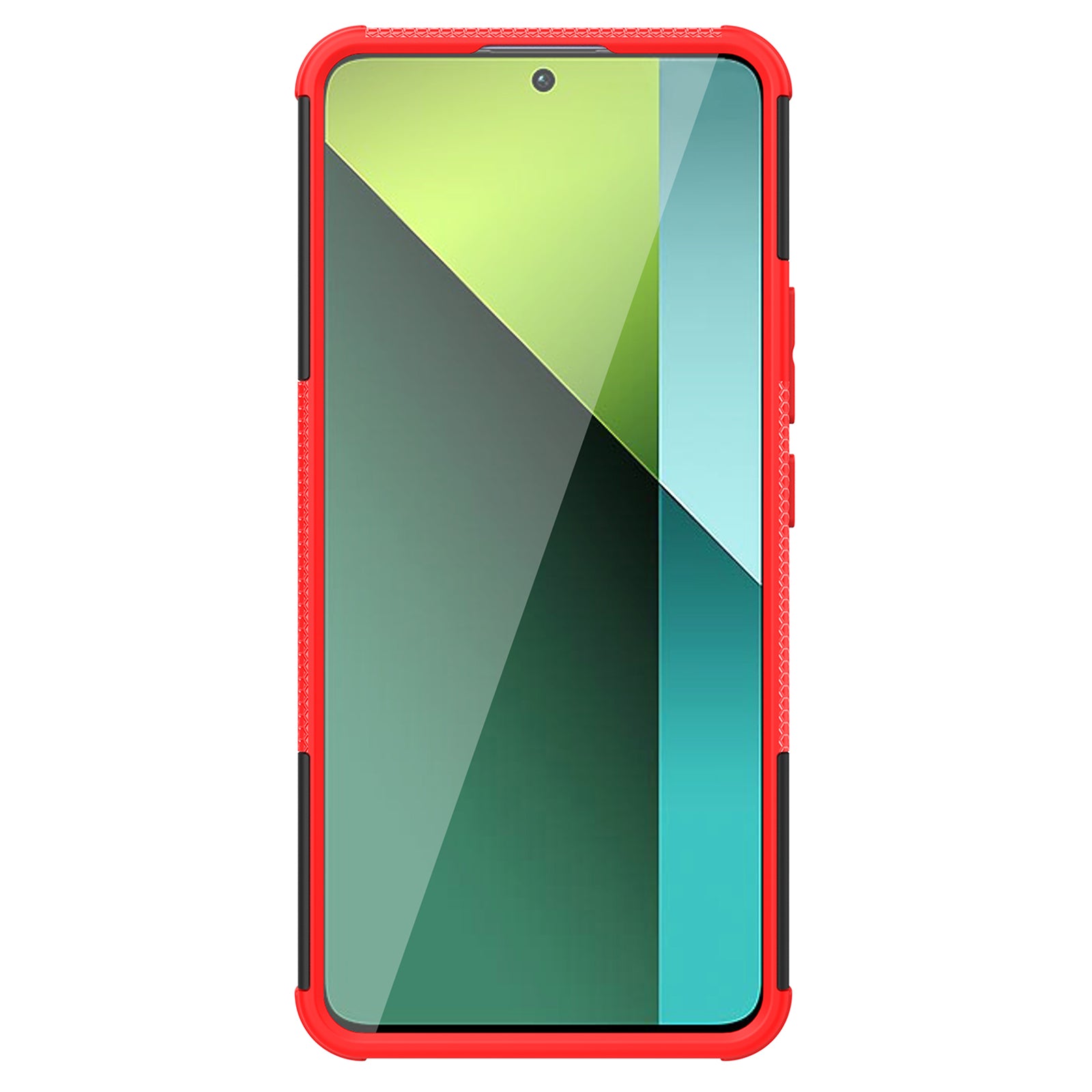 For Xiaomi Redmi Note 13 Pro 5G / Poco X6 5G Case PC+TPU Tyre Pattern Phone Cover with Kickstand