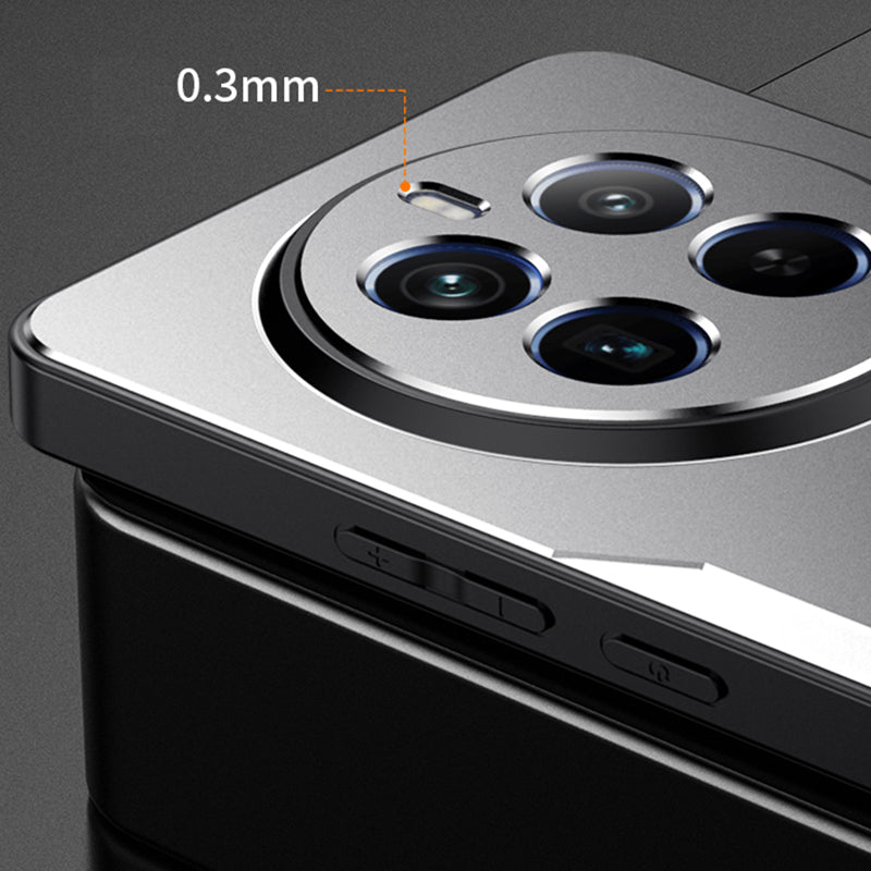 For Realme 12 Pro 5G / 12 Pro+ 5G Slim Case Aluminum Alloy+TPU+PC Phone Back Cover