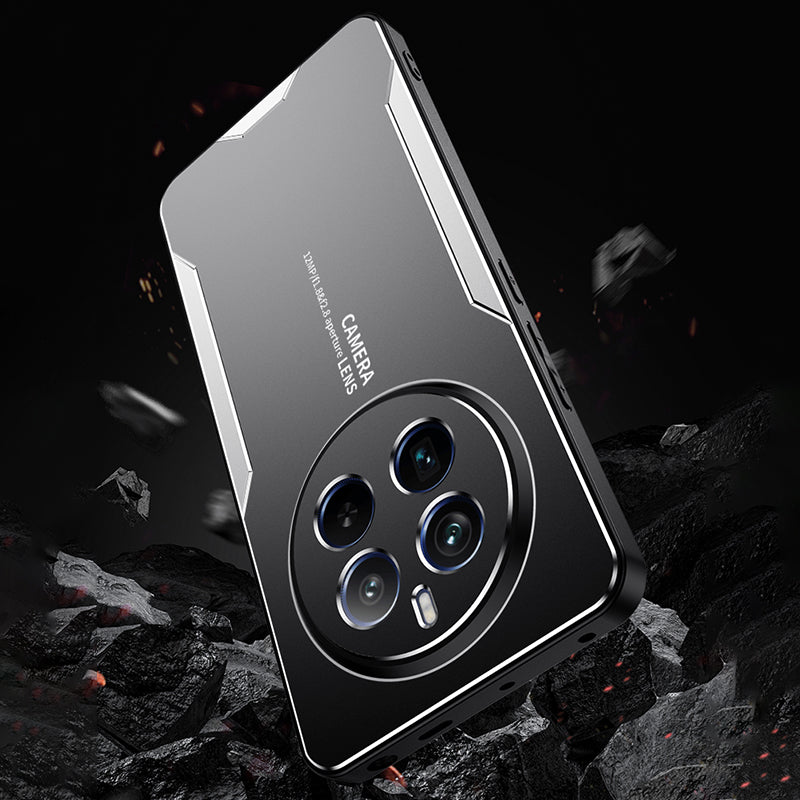 For Realme 12 Pro 5G / 12 Pro+ 5G Slim Case Aluminum Alloy+TPU+PC Phone Back Cover