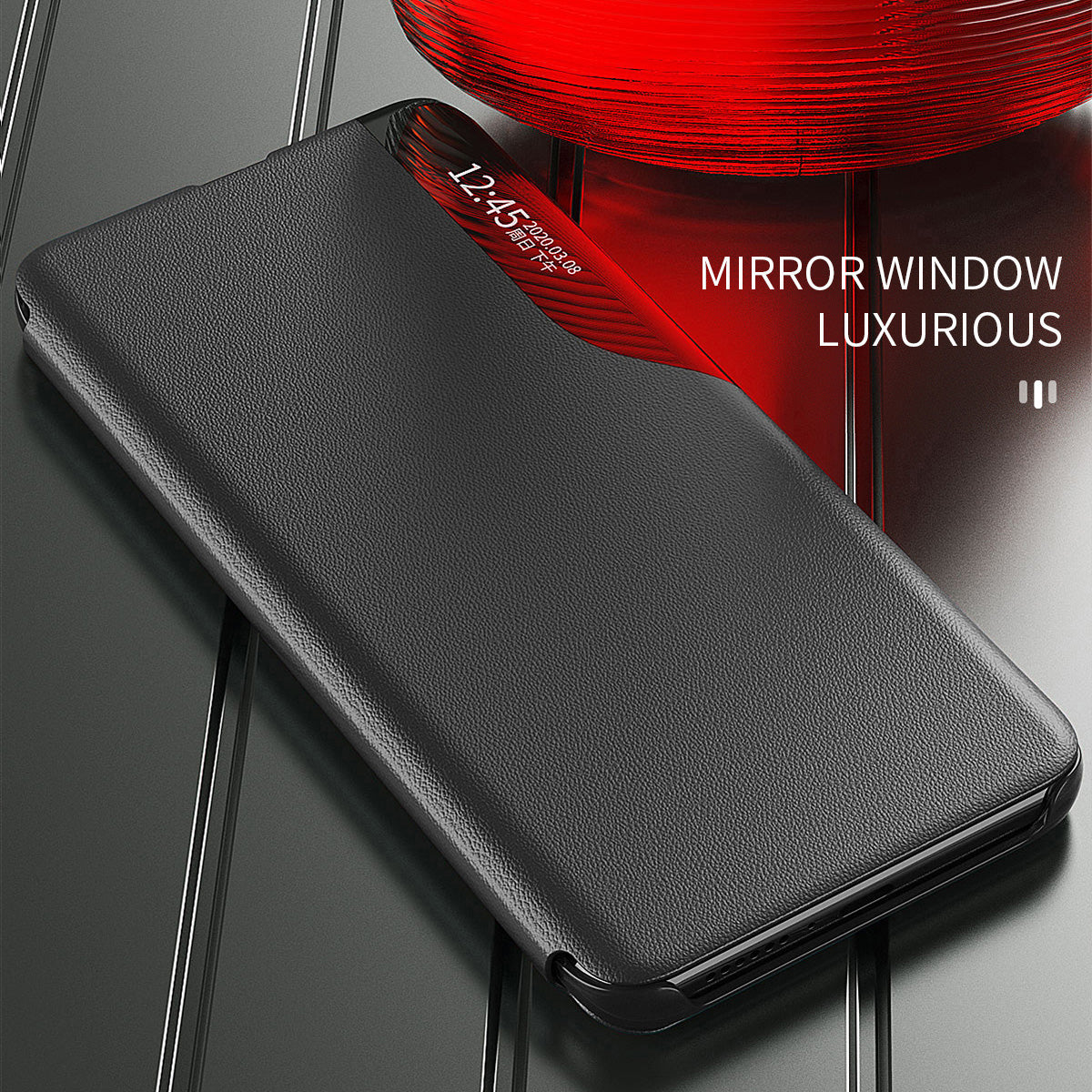 For Xiaomi Redmi Note 13 Pro 4G / Poco M6 Pro 4G Case PU Leather View Window Stand Phone Cover