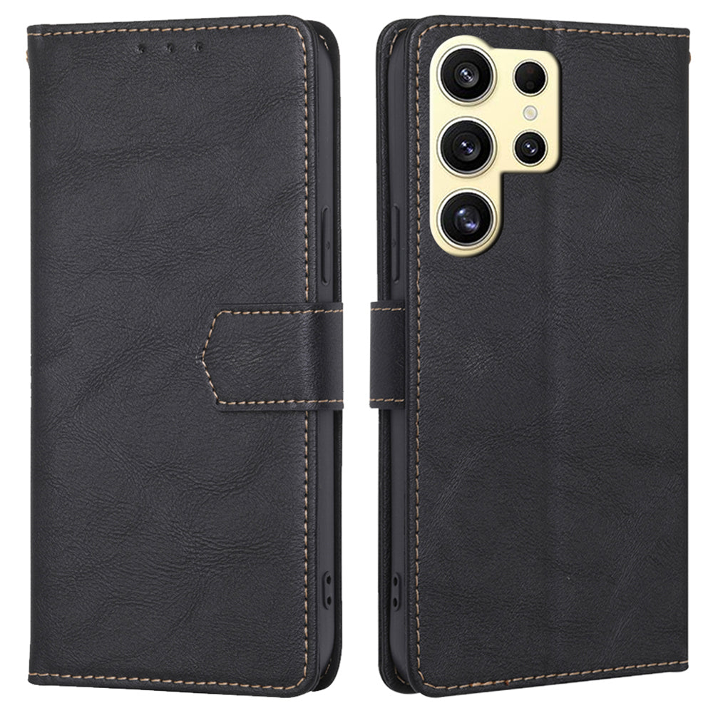 For Samsung Galaxy S24 Ultra Wallet Case RFID Blocking PU Leather Phone Cover with Card Holder