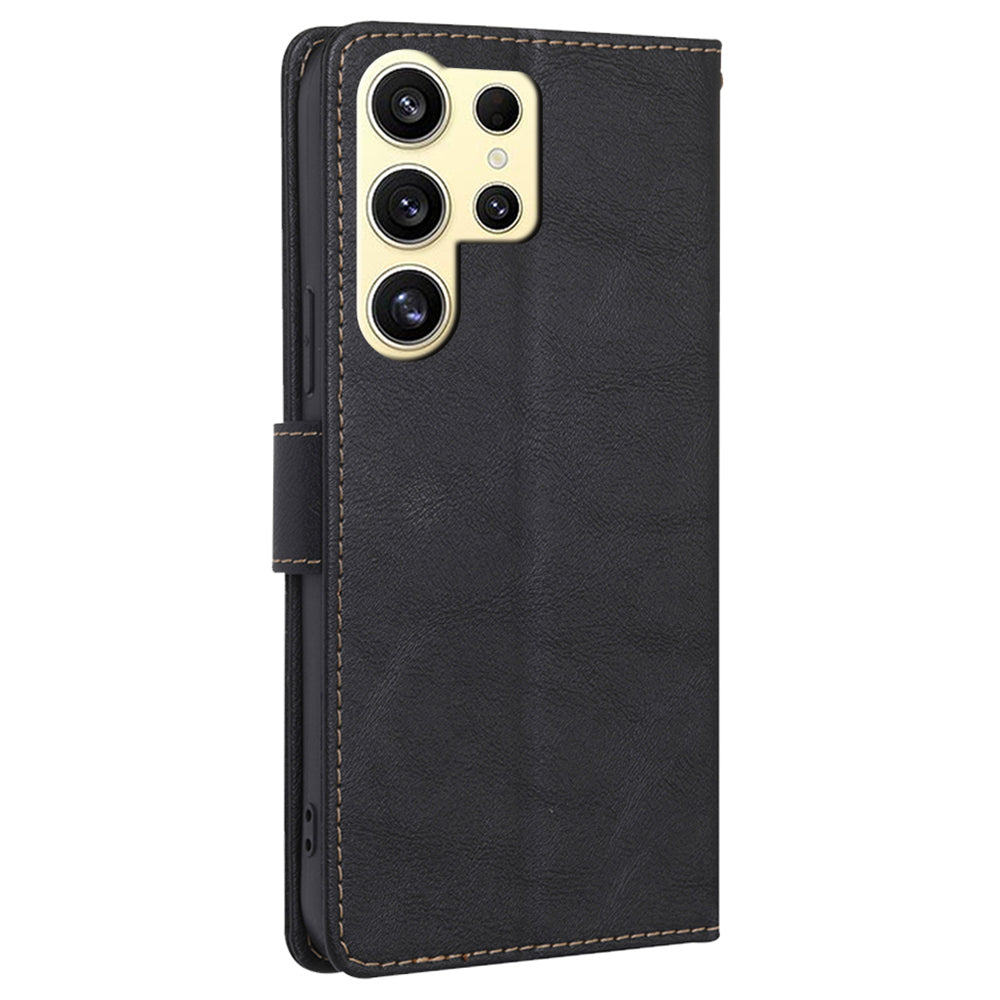 For Samsung Galaxy S24 Ultra Wallet Case RFID Blocking PU Leather Phone Cover with Card Holder
