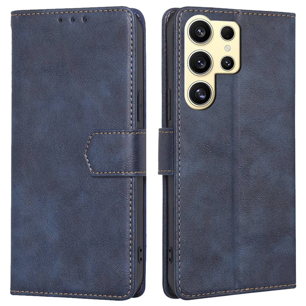 For Samsung Galaxy S24 Ultra Wallet Case RFID Blocking PU Leather Phone Cover with Card Holder