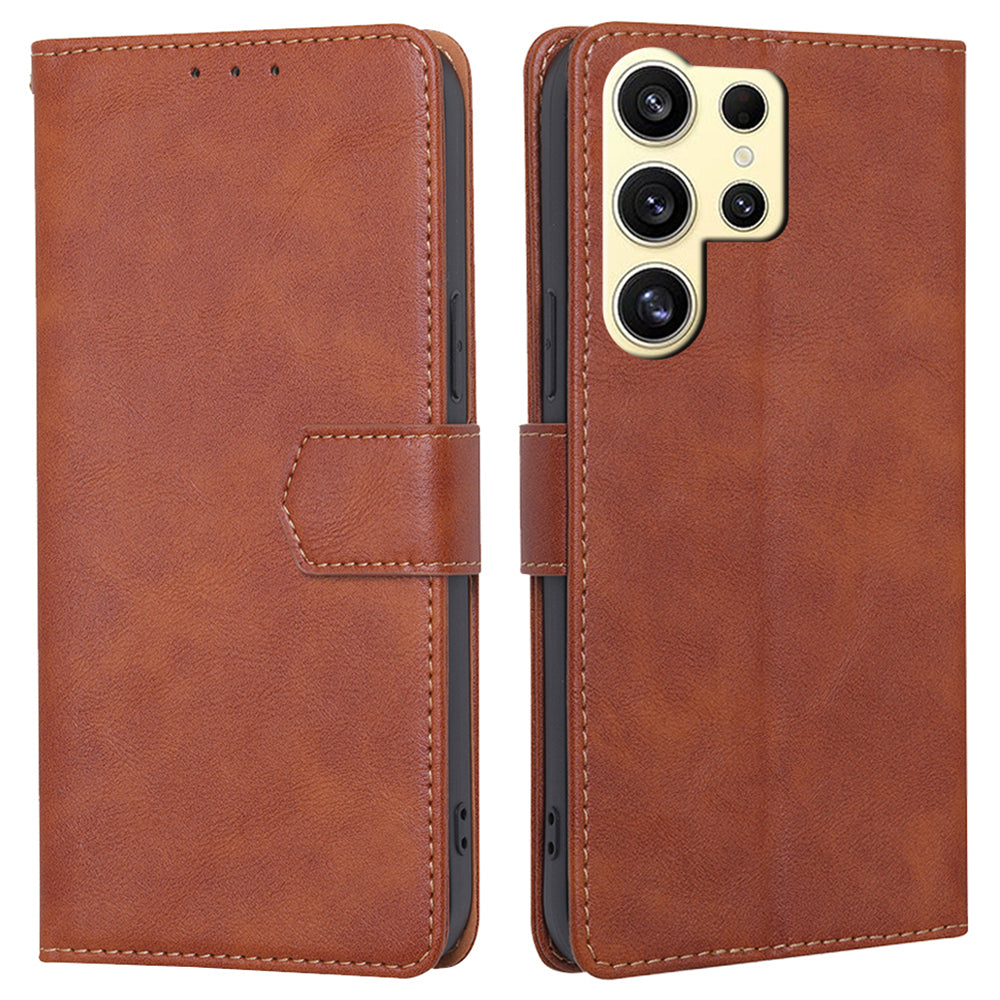For Samsung Galaxy S24 Ultra Wallet Case RFID Blocking PU Leather Phone Cover with Card Holder