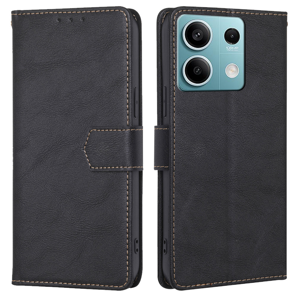 For Xiaomi Redmi Note 13 4G Magnetic Case RFID Blocking Wallet Cell Phone Protector