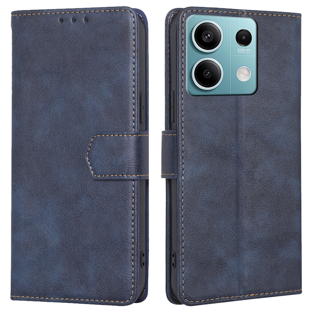 For Xiaomi Redmi Note 13 4G Magnetic Case RFID Blocking Wallet Cell Phone Protector