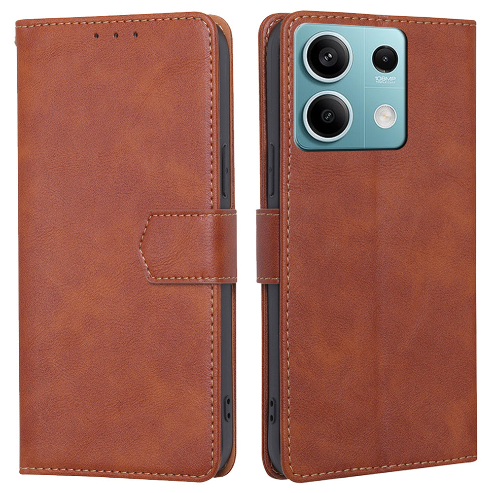 For Xiaomi Redmi Note 13 4G Magnetic Case RFID Blocking Wallet Cell Phone Protector