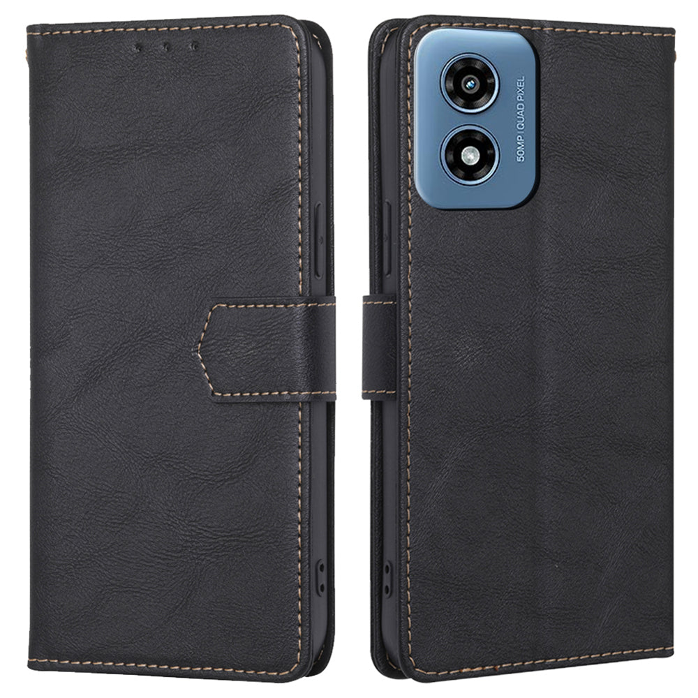 For Motorola Moto G Play (2024) 4G Case Magnetic Flip Leather RFID Blocking Phone Cover