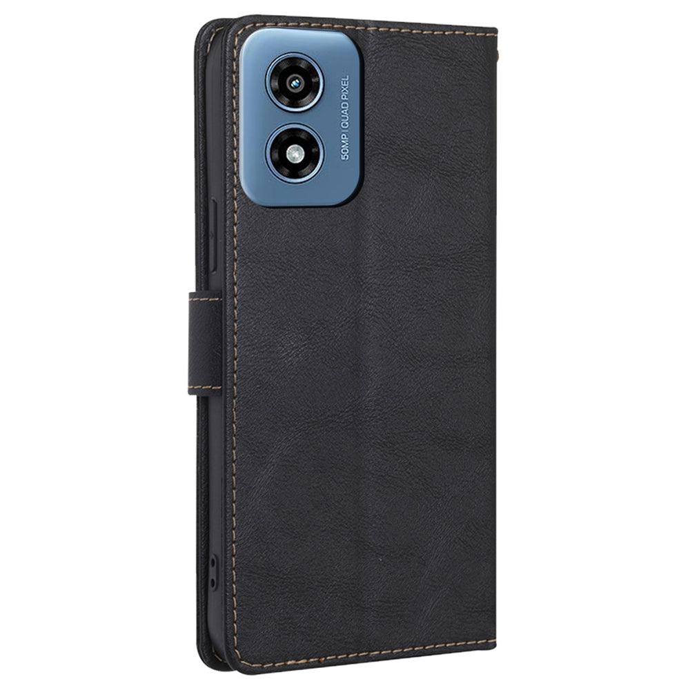 For Motorola Moto G Play (2024) 4G Case Magnetic Flip Leather RFID Blocking Phone Cover
