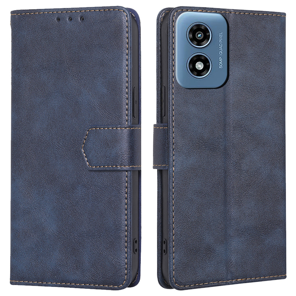 For Motorola Moto G Play (2024) 4G Case Magnetic Flip Leather RFID Blocking Phone Cover