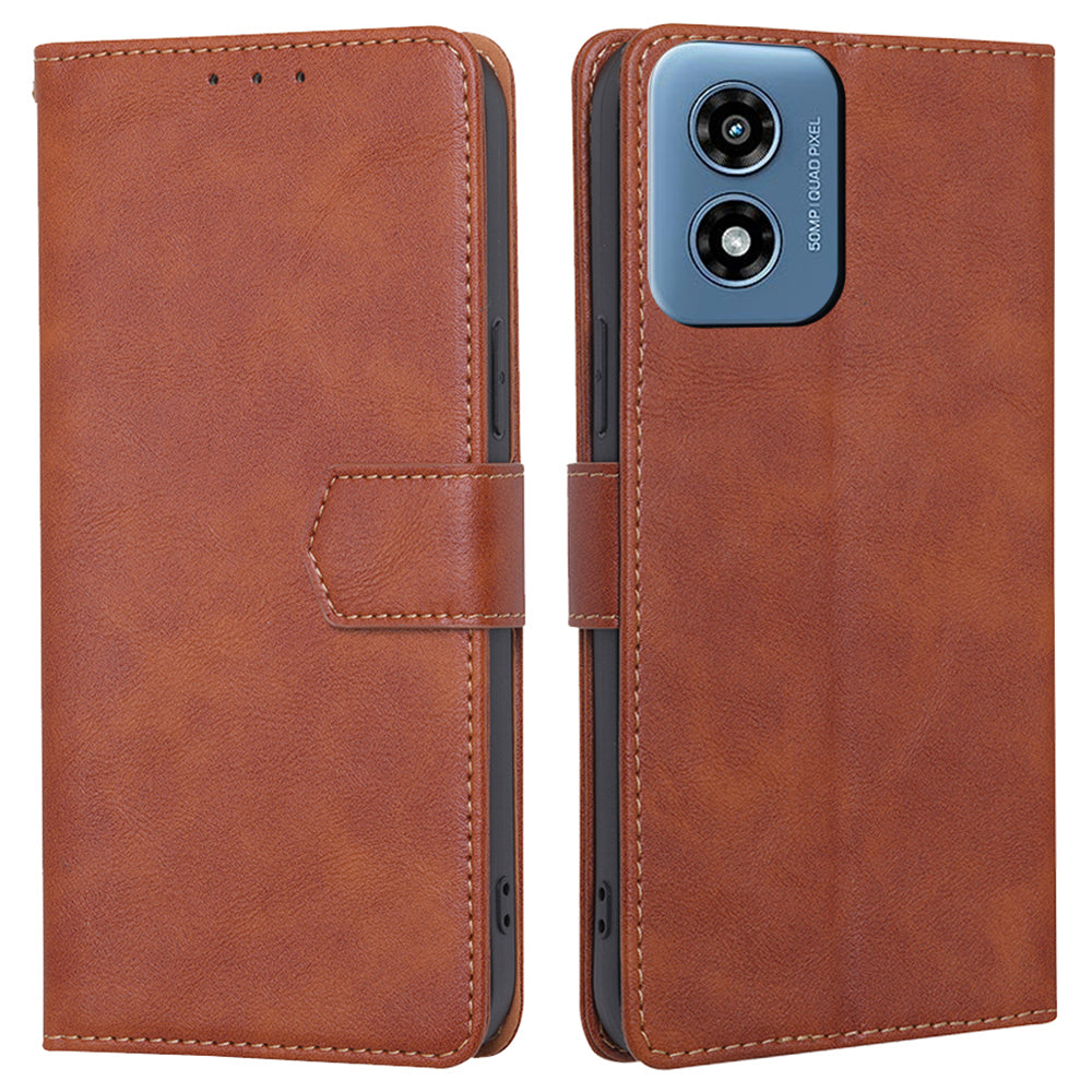 For Motorola Moto G Play (2024) 4G Case Magnetic Flip Leather RFID Blocking Phone Cover