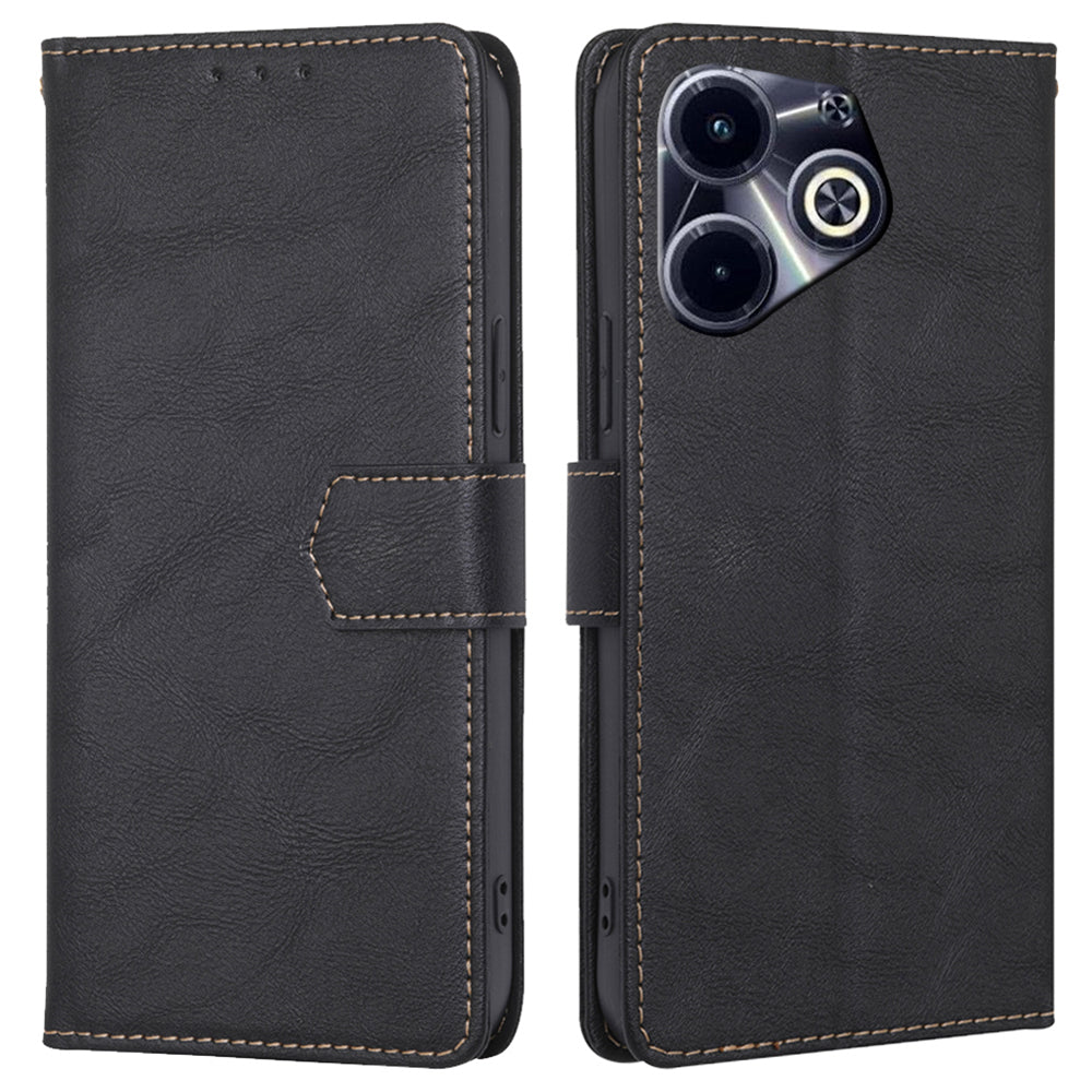 For Transsion Infinix Hot 40i Case PU Leather RFID Blocking Card Holder Wallet Phone Cover