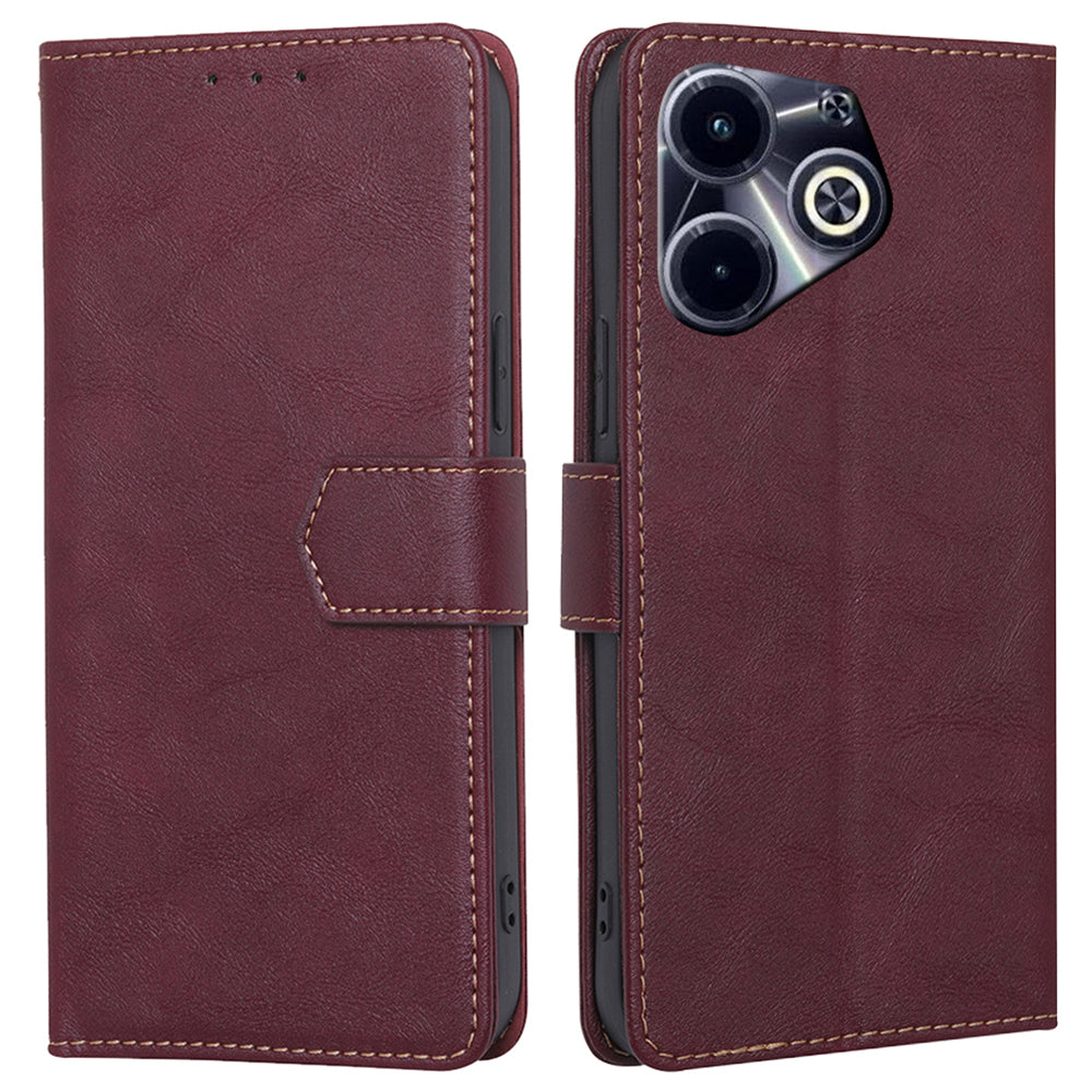 For Transsion Infinix Hot 40i Case PU Leather RFID Blocking Card Holder Wallet Phone Cover