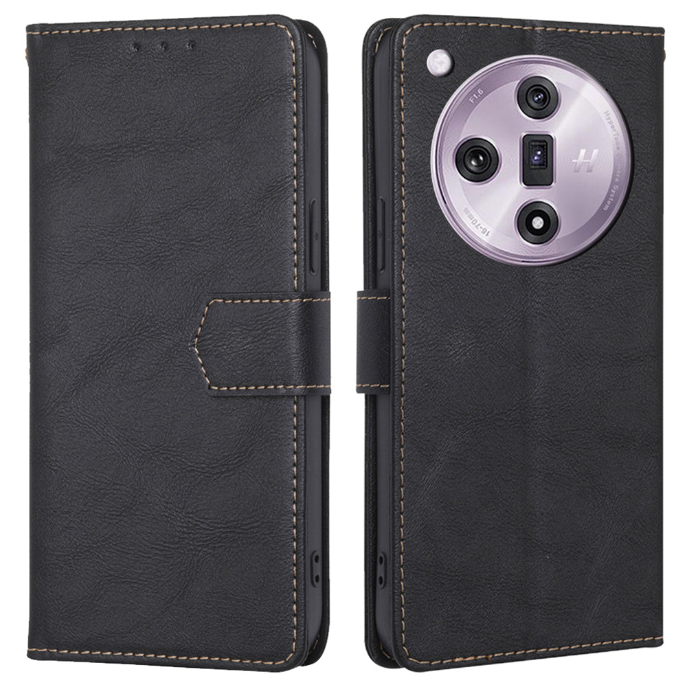 For Oppo Find X7 5G Case PU Leather Wallet Phone Cover with RFID Blocking Card Holder