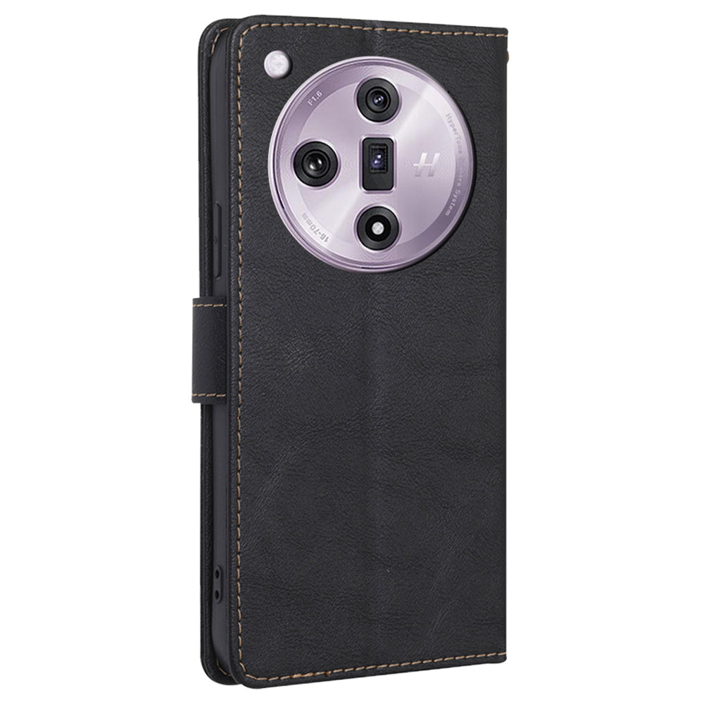 For Oppo Find X7 5G Case PU Leather Wallet Phone Cover with RFID Blocking Card Holder