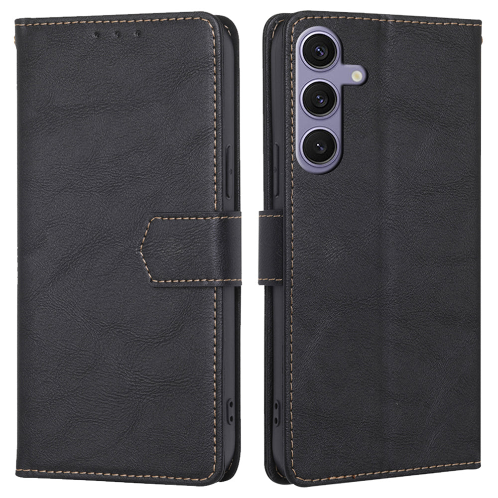 For Samsung Galaxy S24+ Case RFID Blocking PU Leather Wallet Phone Cover with Card Holder