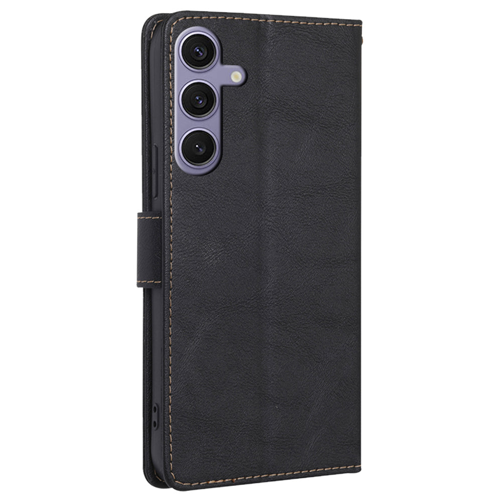 For Samsung Galaxy S24+ Case RFID Blocking PU Leather Wallet Phone Cover with Card Holder