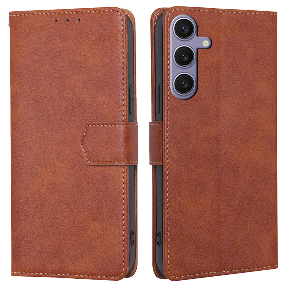 For Samsung Galaxy S24+ Case RFID Blocking PU Leather Wallet Phone Cover with Card Holder