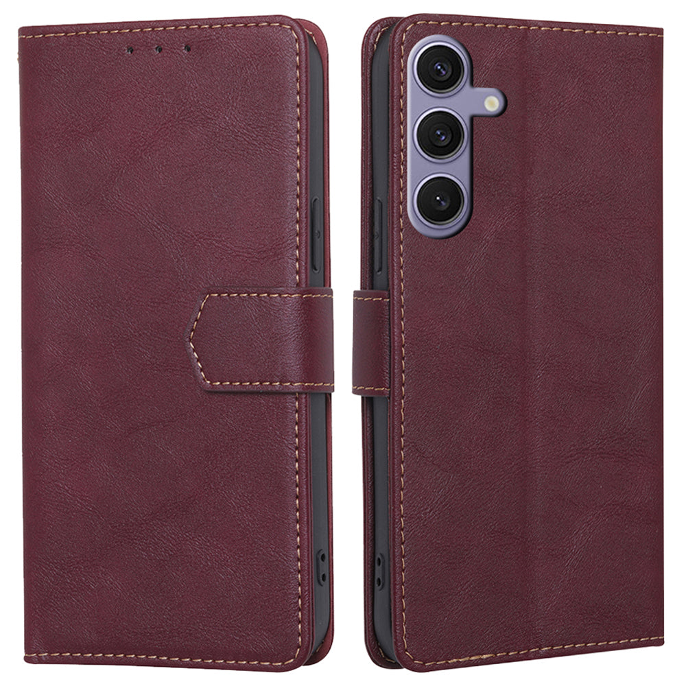For Samsung Galaxy S24+ Case RFID Blocking PU Leather Wallet Phone Cover with Card Holder