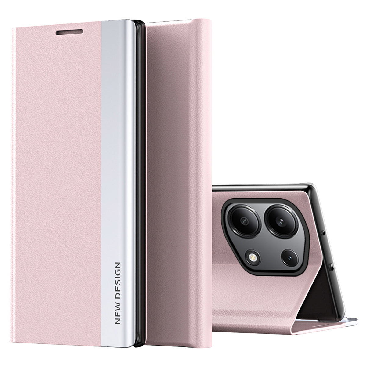 For Xiaomi Redmi Note 13 Pro 4G / Poco M6 Pro 4G Case Stand Scratchproof Leather Phone Cover