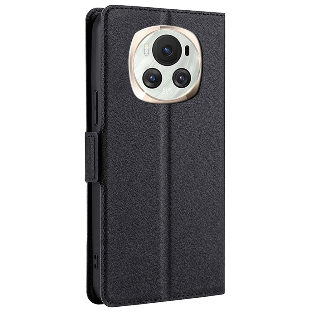 For Honor Magic6 5G Magnetic Case TPU+PU Leather Ultra Thin Phone Protective Cover