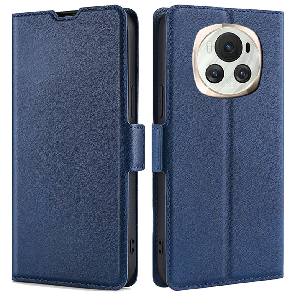 For Honor Magic6 5G Magnetic Case TPU+PU Leather Ultra Thin Phone Protective Cover