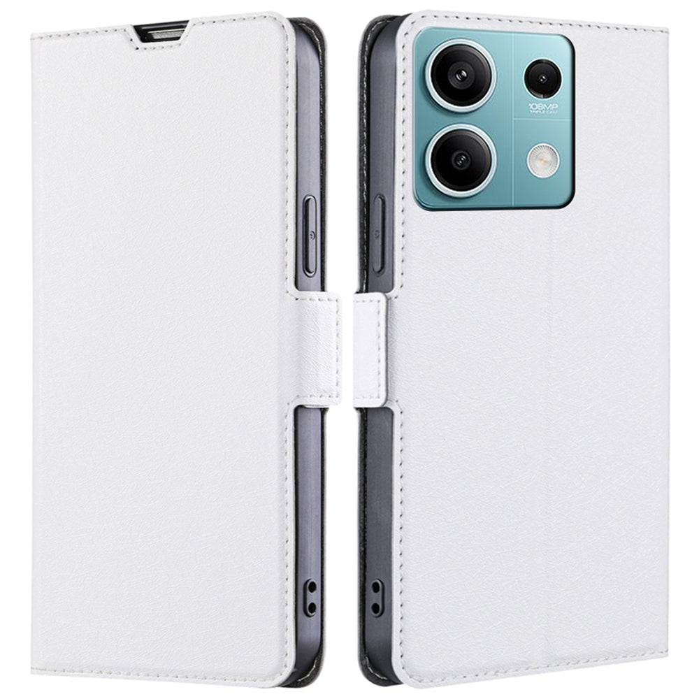 For Xiaomi Redmi Note 13 4G Protective Case PU Leather + TPU Shockproof Phone Cover