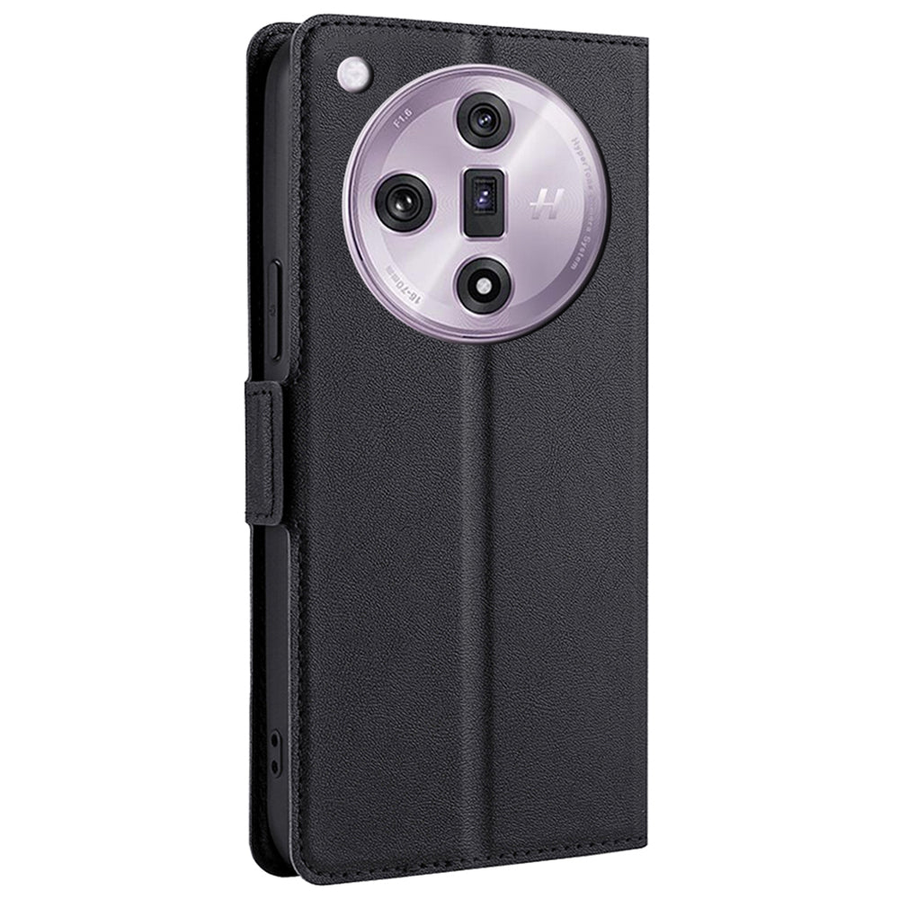 For Oppo Find X7 5G Case Slim Card Holder PU+TPU Phone Back Cover Full Protection