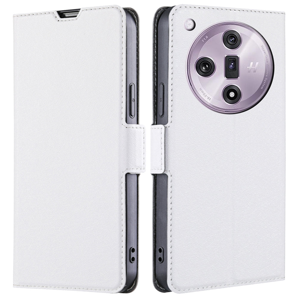 For Oppo Find X7 5G Case Slim Card Holder PU+TPU Phone Back Cover Full Protection