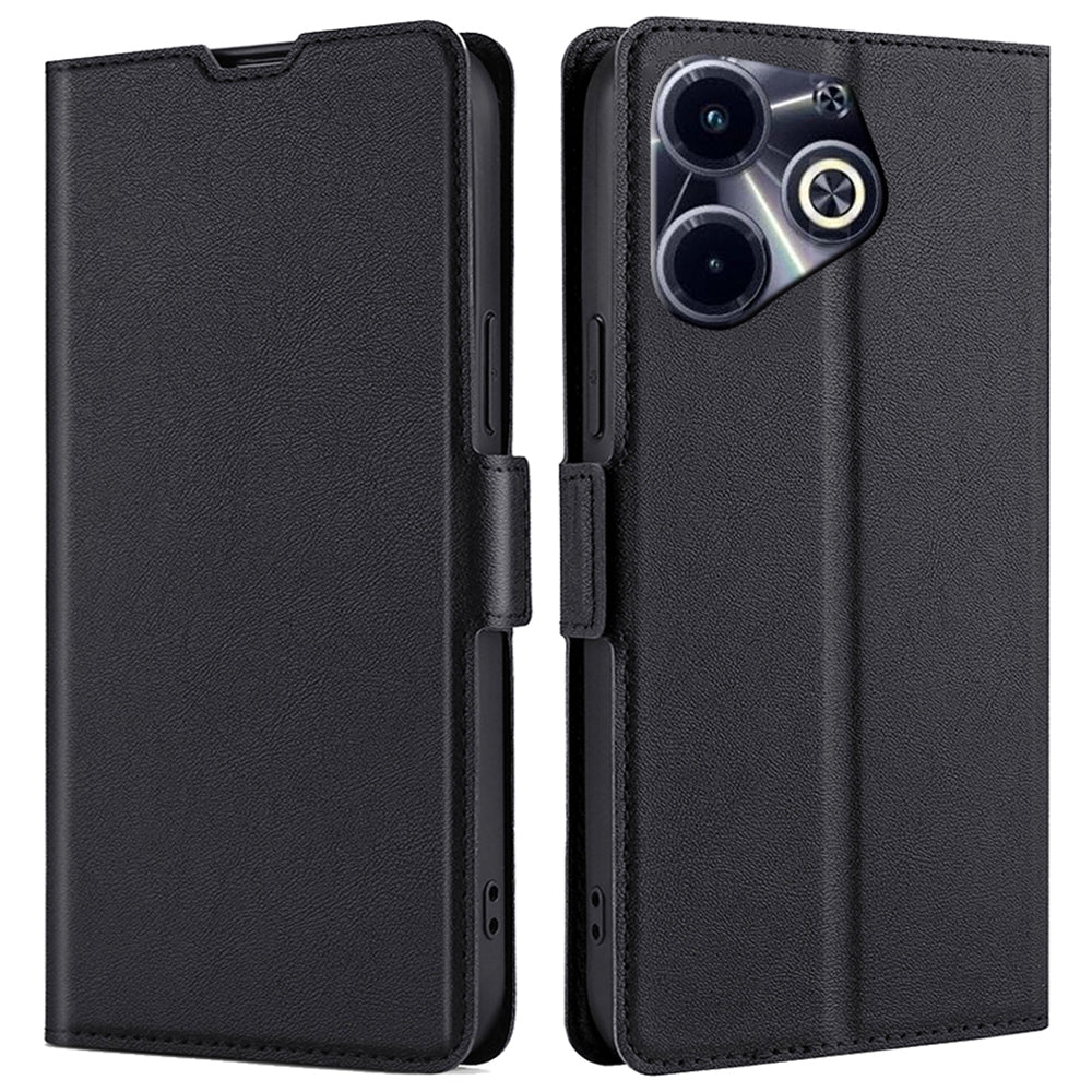 For Transsion Infinix Hot 40i Protective Case PU Leather + TPU Fully Wrapped Phone Cover