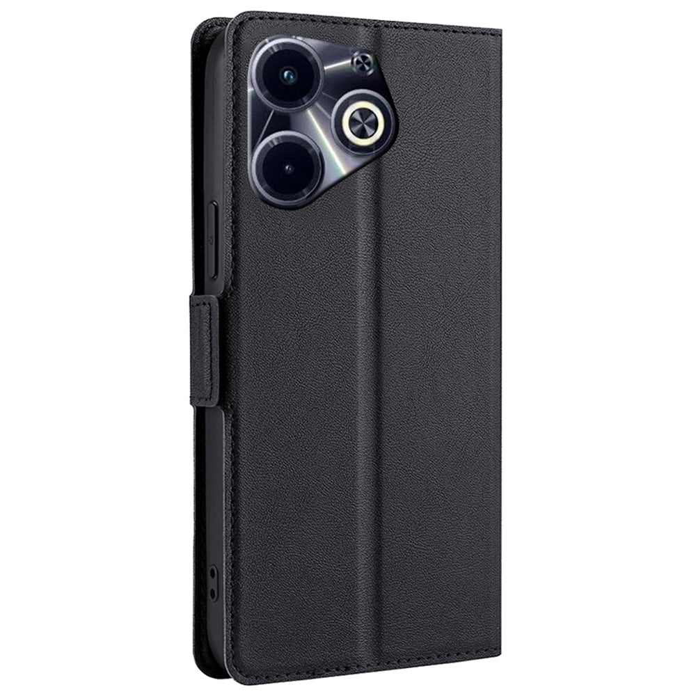 For Transsion Infinix Hot 40i Protective Case PU Leather + TPU Fully Wrapped Phone Cover