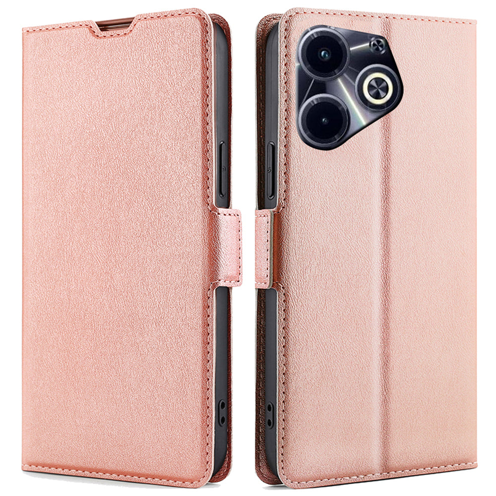 For Transsion Infinix Hot 40i Protective Case PU Leather + TPU Fully Wrapped Phone Cover