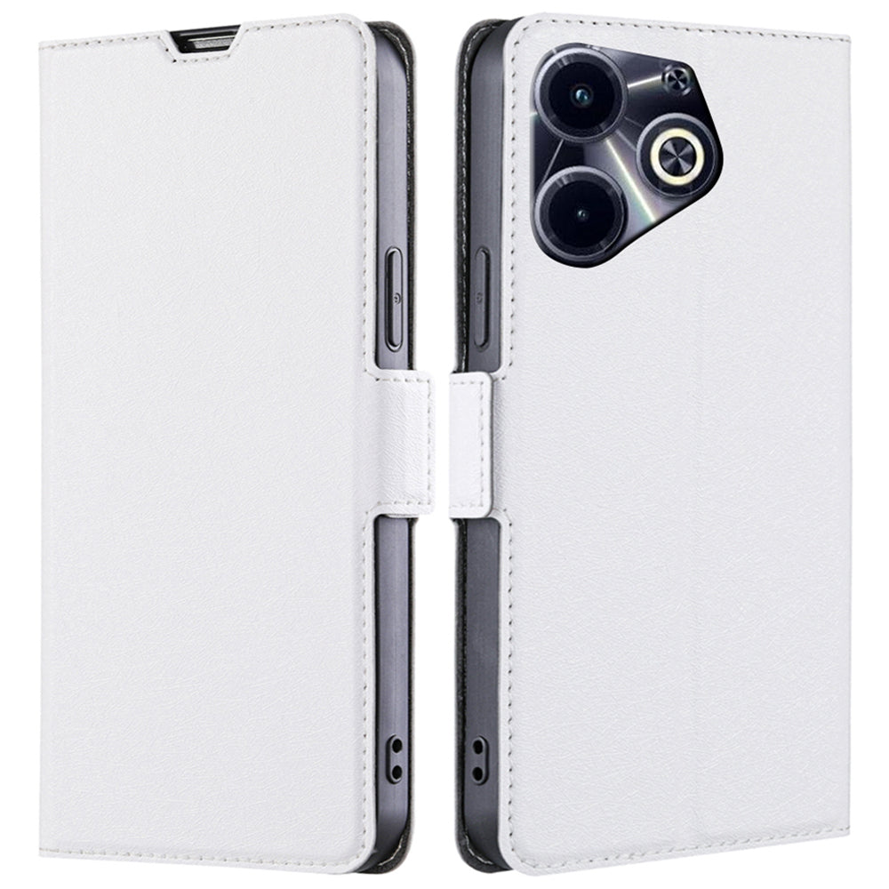 For Transsion Infinix Hot 40i Protective Case PU Leather + TPU Fully Wrapped Phone Cover