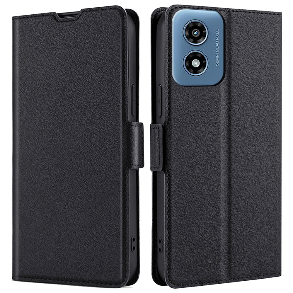 For Motorola Moto G Play (2024) 4G Full Protection Protective Case PU Leather + TPU Phone Cover