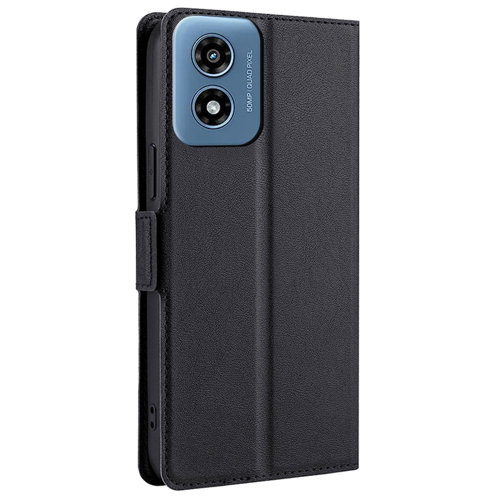 For Motorola Moto G Play (2024) 4G Full Protection Protective Case PU Leather + TPU Phone Cover