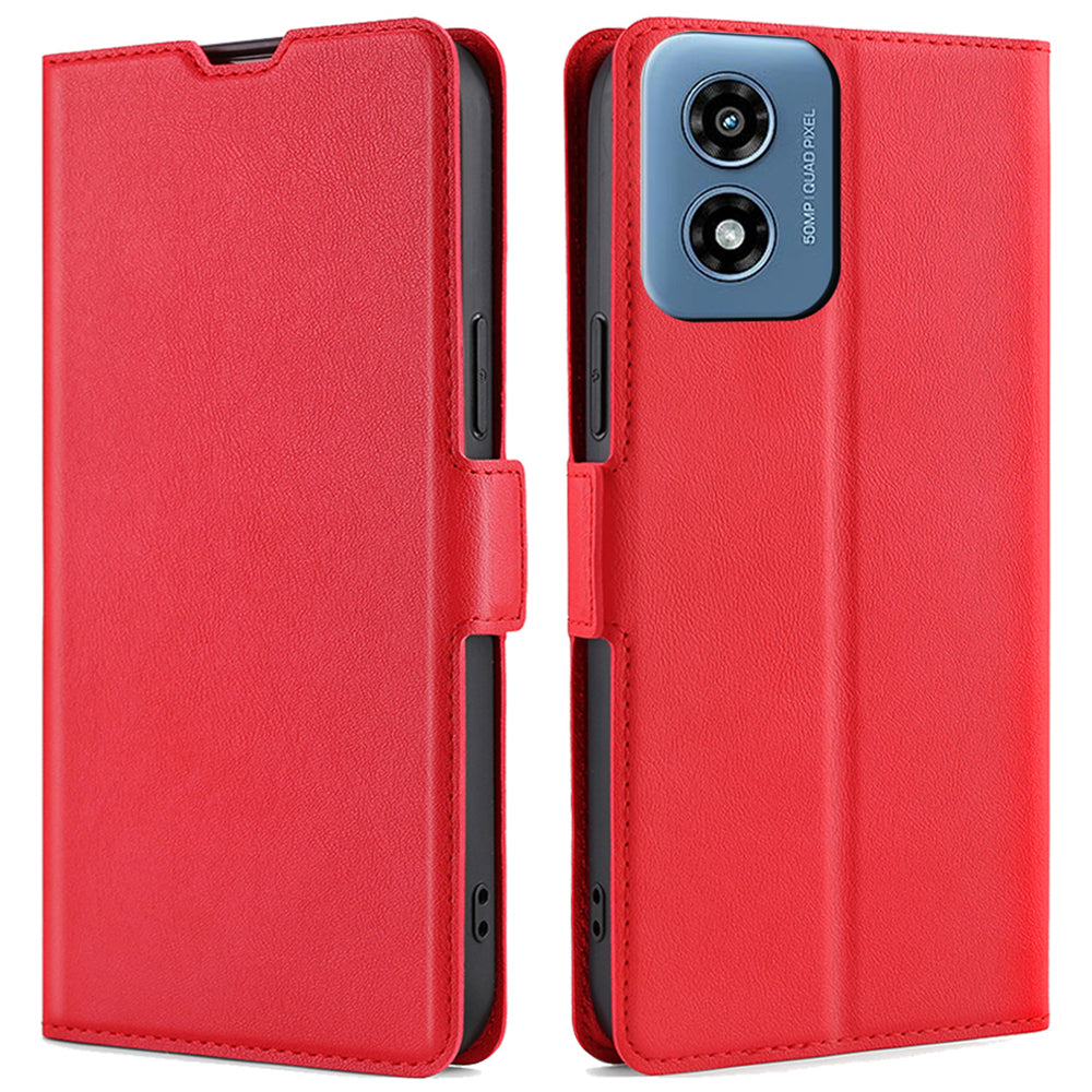 For Motorola Moto G Play (2024) 4G Full Protection Protective Case PU Leather + TPU Phone Cover