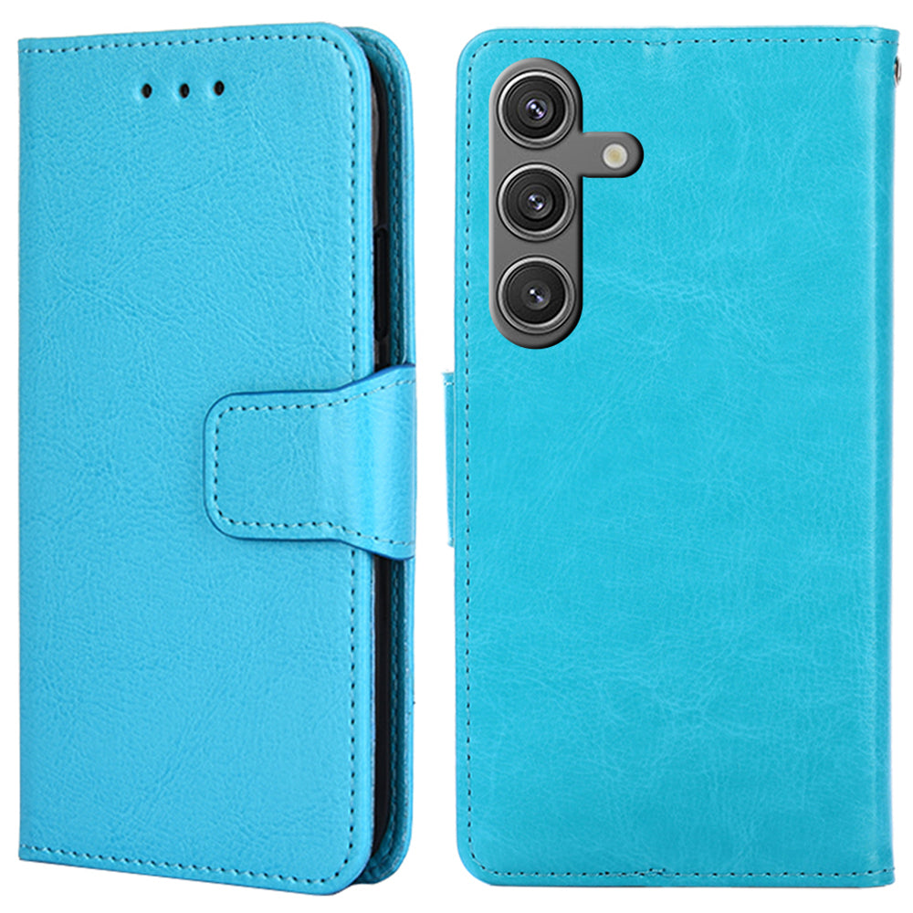 For Samsung Galaxy S24 Case PU Leather Shockproof Phone Cover with Wallet