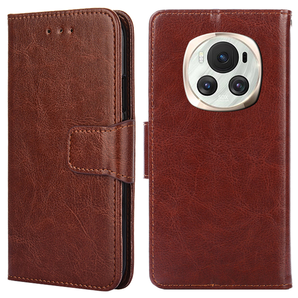 For Honor Magic6 5G Wallet Case Folio Flip Leather Stand Phone Cover