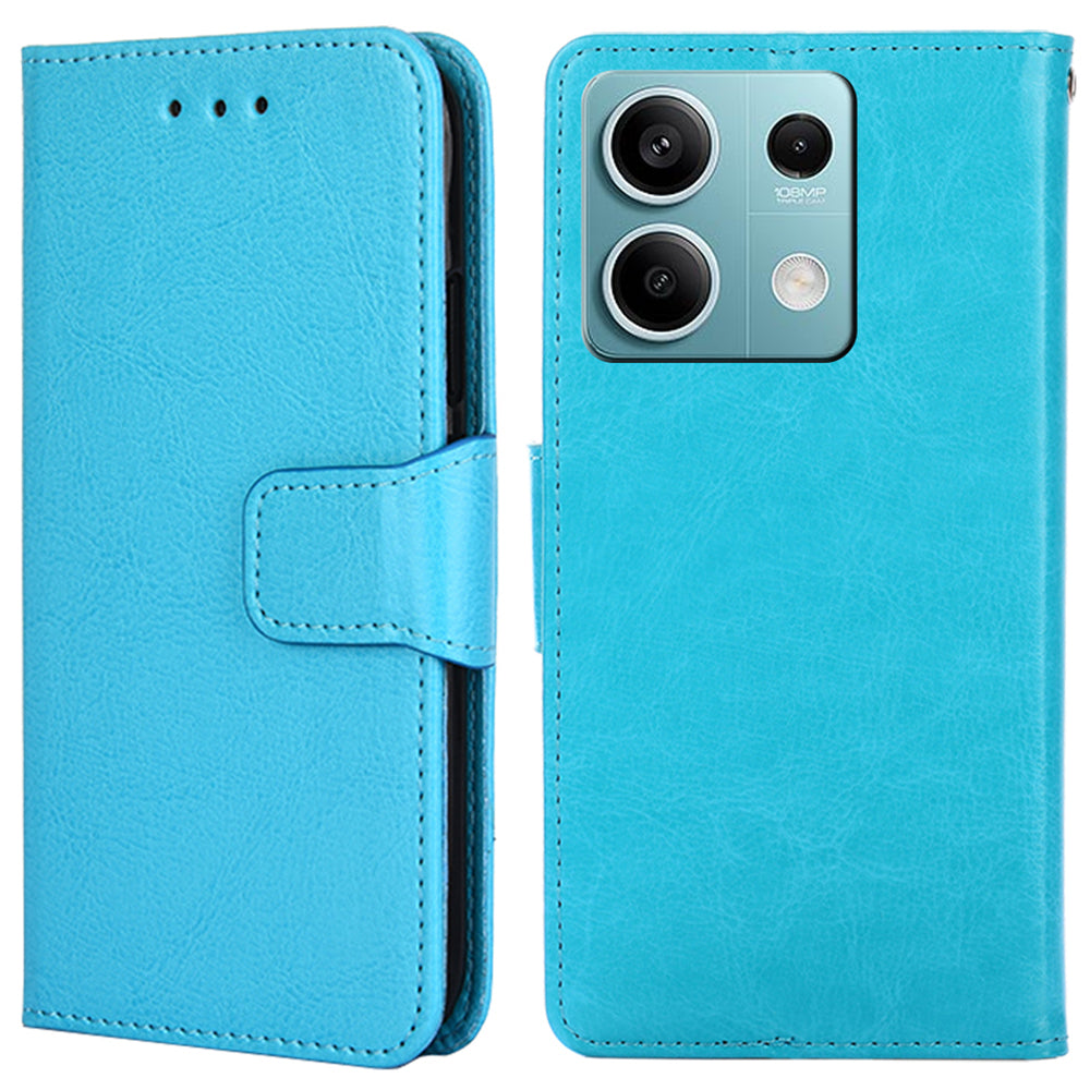 For Xiaomi Redmi Note 13 4G Case Wallet PU Leather TPU Shockproof Shell Phone Cover