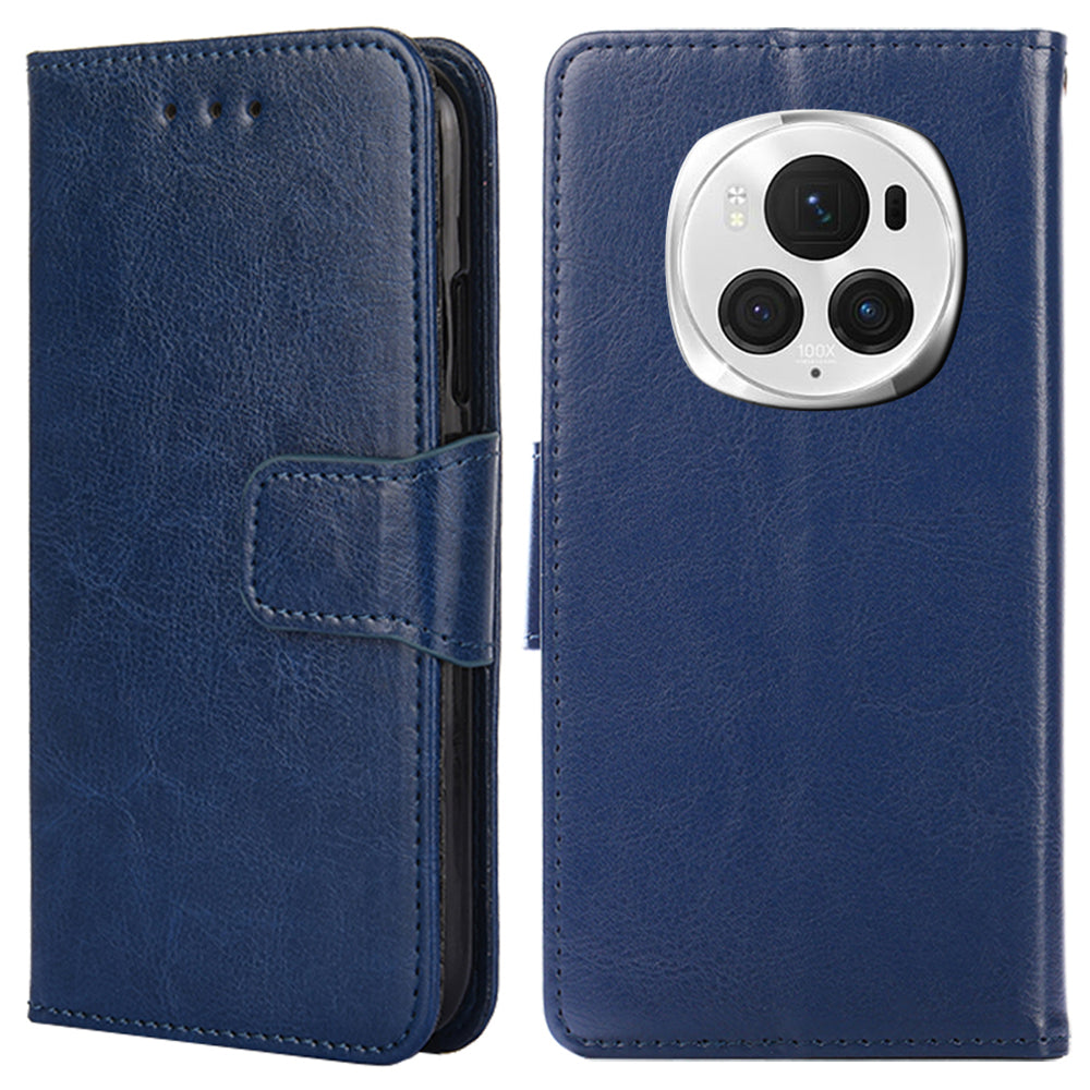For Honor Magic6 Pro 5G Case Shockproof Leather Phone Cover with Card Slots Wallet