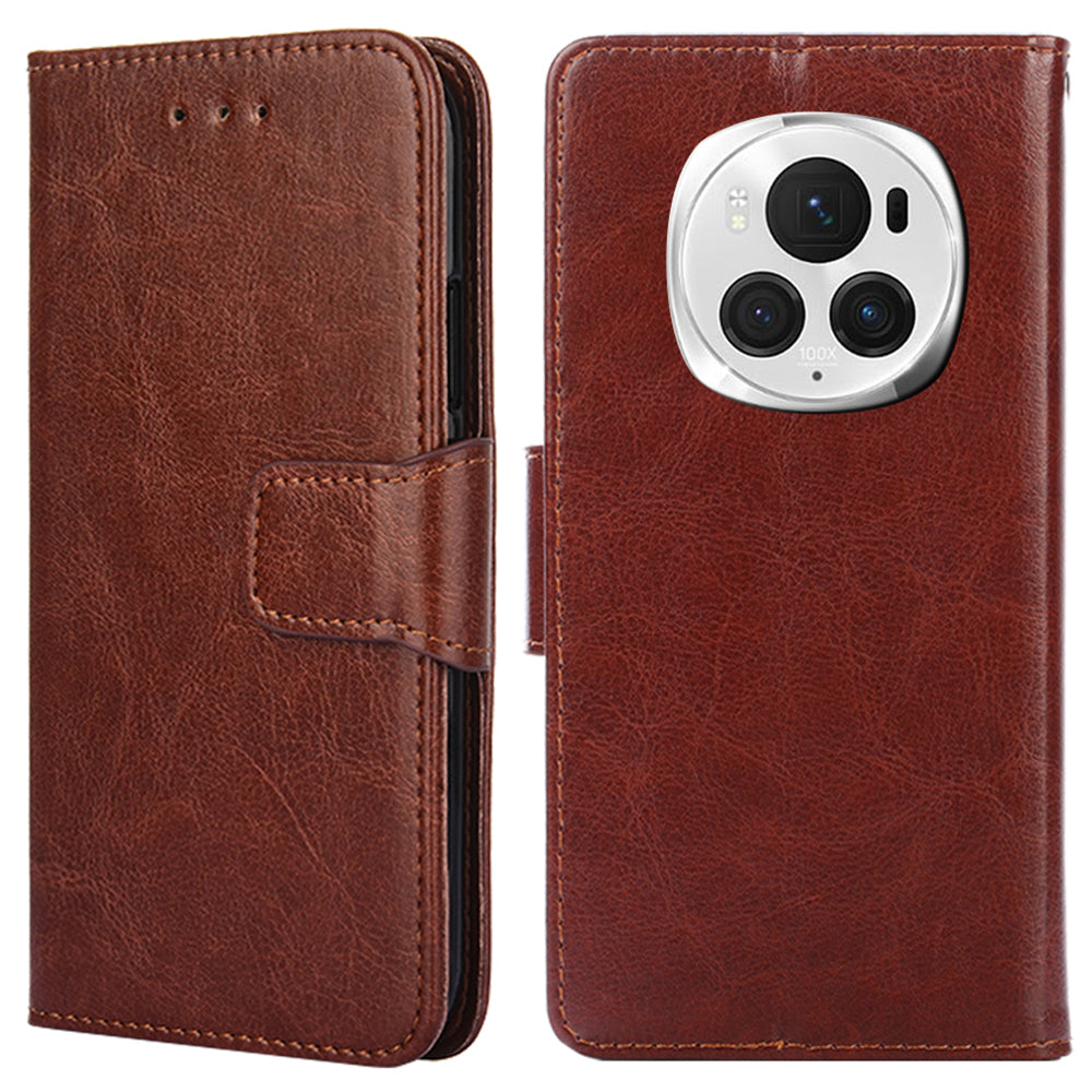 For Honor Magic6 Pro 5G Case Shockproof Leather Phone Cover with Card Slots Wallet